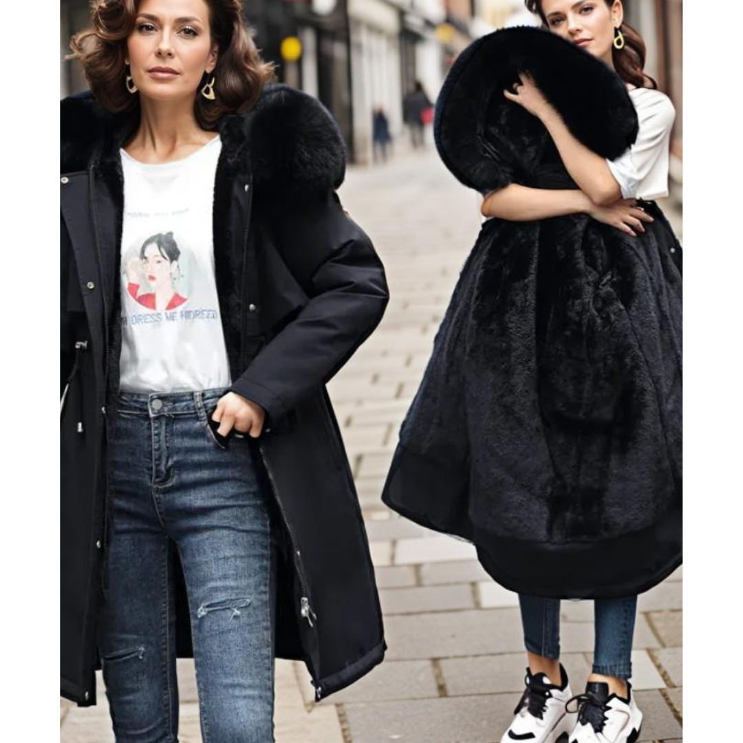 Damen Warme Bequeme Parka Jacke | Kapuze