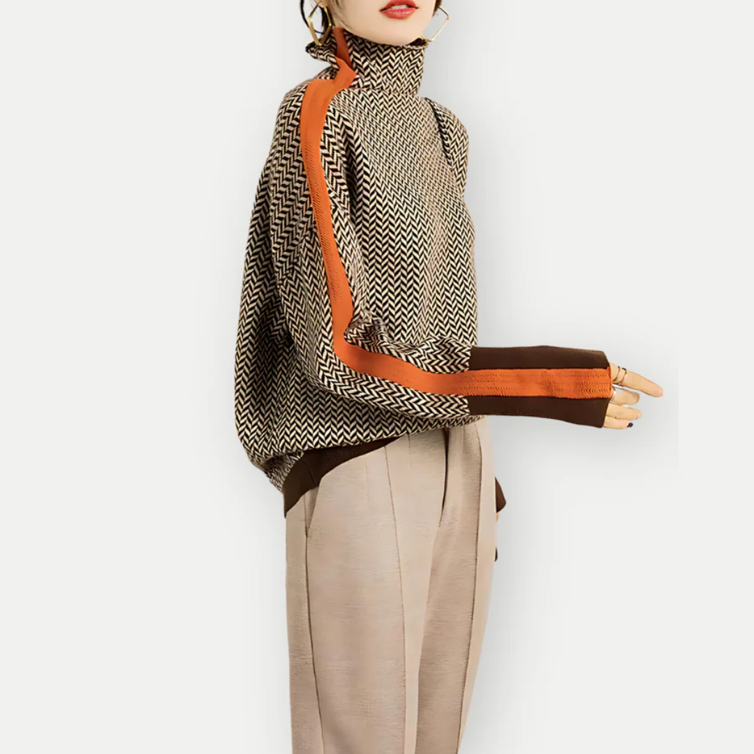 Clauzia | Damen Moderne Winter Pullover | Lange Ärmel