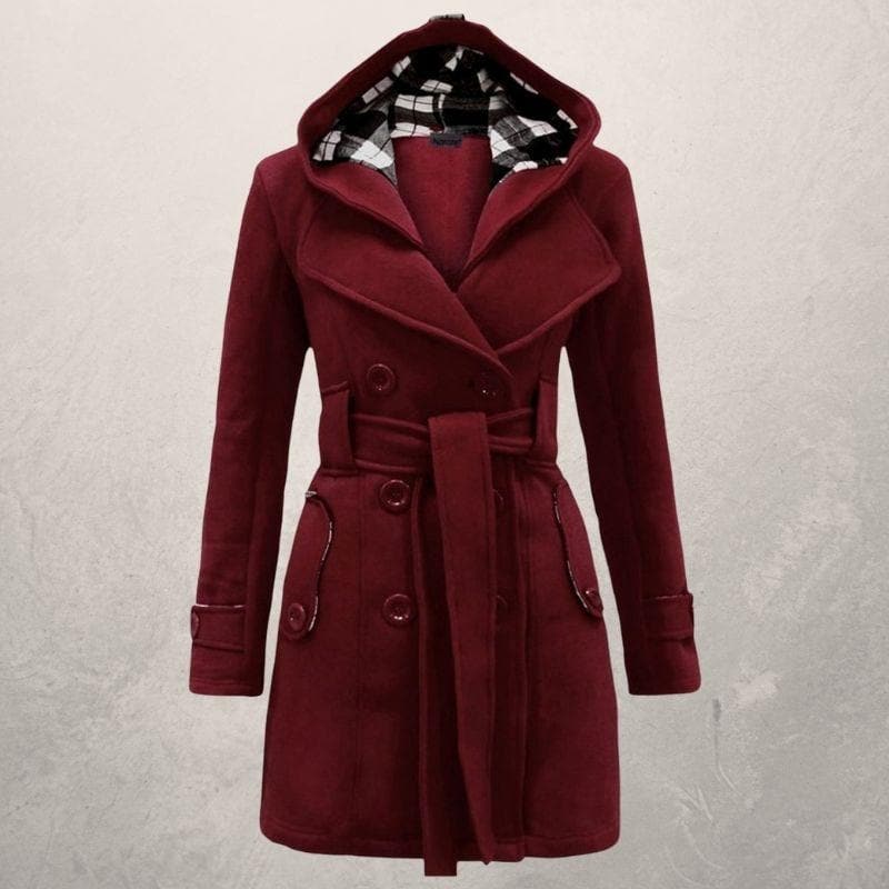 Damen Warme Winter Mantel | Taillengürtel