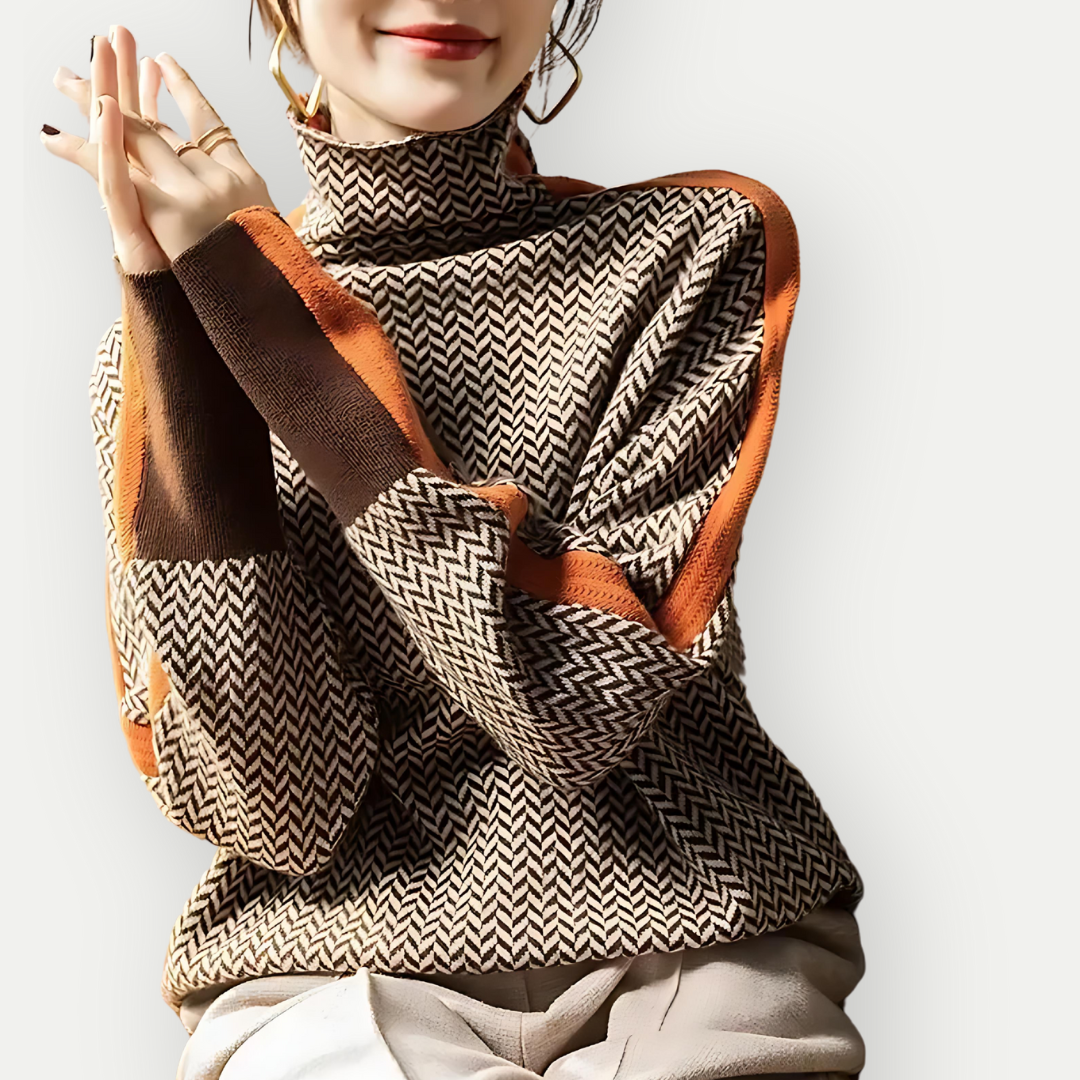Clauzia | Damen Moderne Winter Pullover | Lange Ärmel