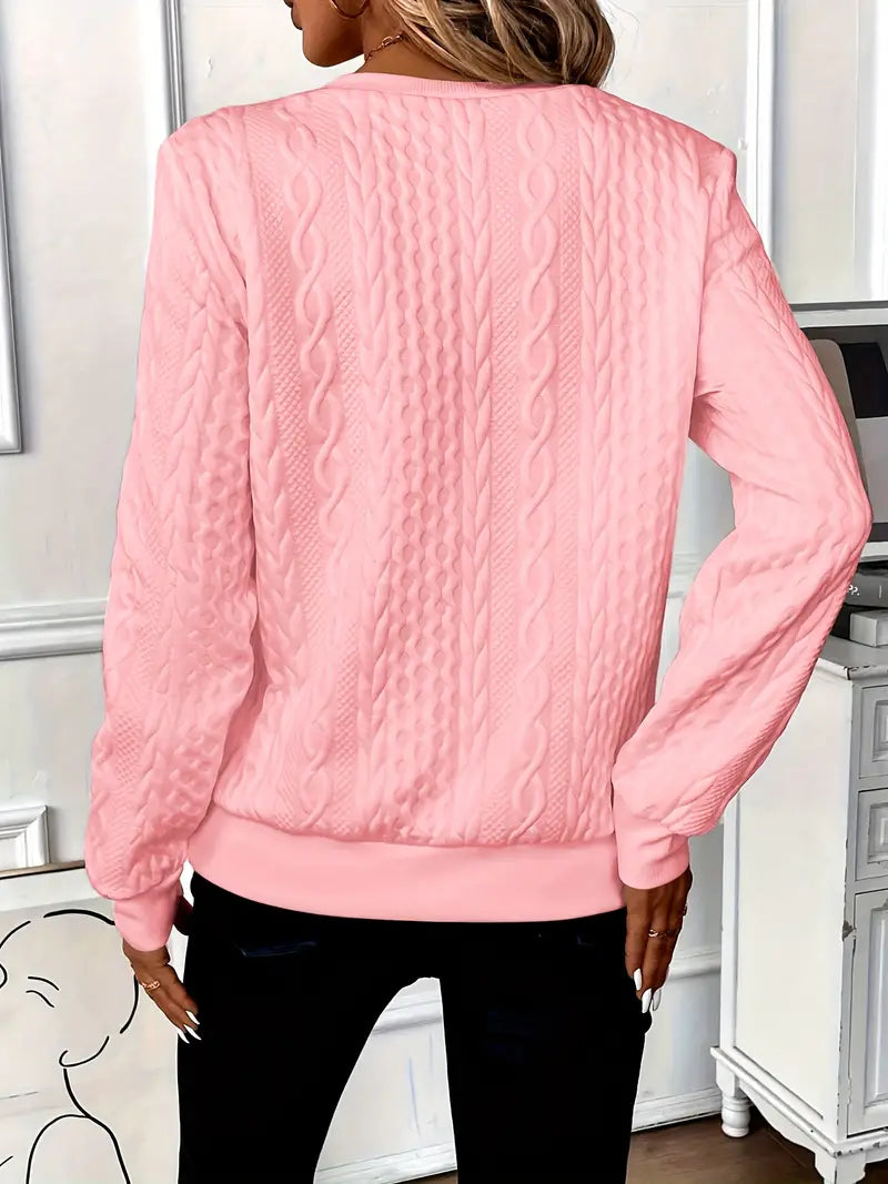 Jasmine - Klassischer Zip-Up Pullover für Damen
