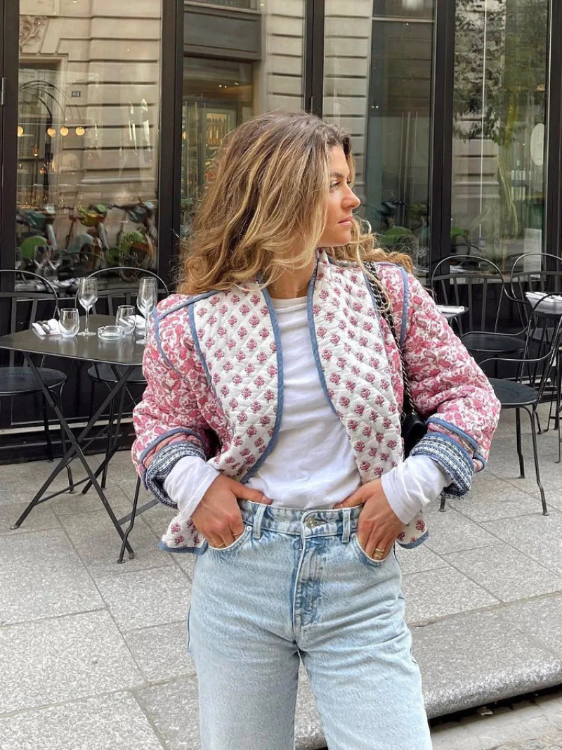 Lorella – Patchwork-Jacke im Vintage-Stil