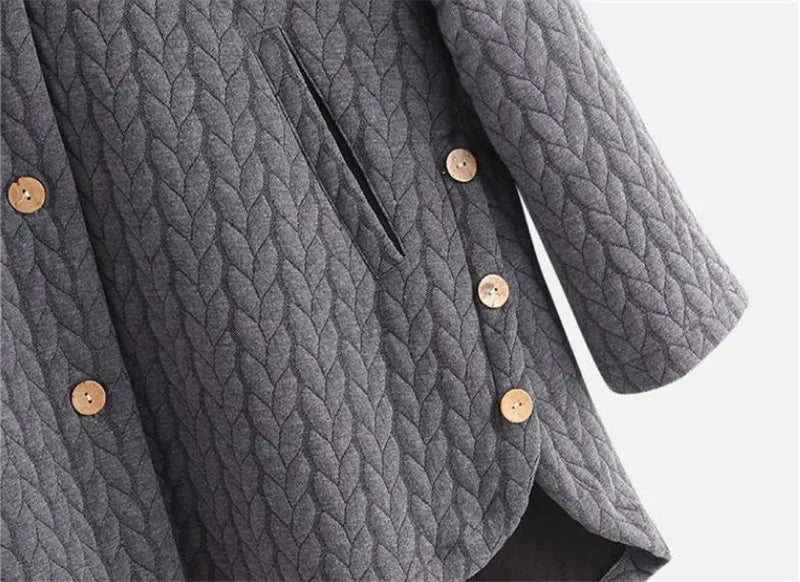 Ladies Long Jacket Coat Autumn Winter Casual Female Women Warm Thick Long Sleeve Hooded Sweater Outwear Hoody Overcoat Hoodies