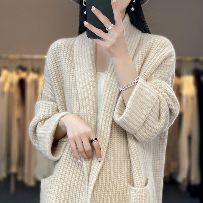Friede | Oversized-Strickjacke aus Wollmischung für Damen