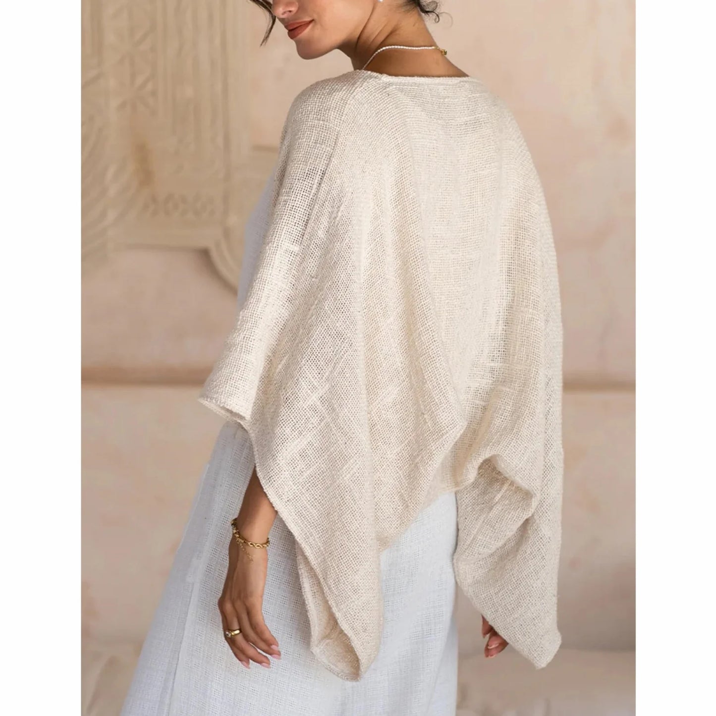 Lamuusaa Shrug Cardigan y2k Women Fall Clothes Solid Color Open Front Loose Lightweight Cover Up Fashion Clothing Streetwear