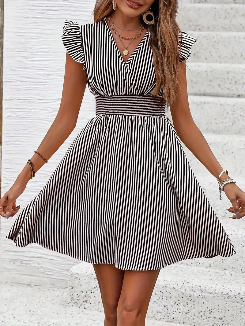 https://cdn.shopify.com/s/files/1/0646/2626/2284/files/Yelena-_Gestreiftes_Kleid_mit_gerafftem_Halsausschnitt_und_geraffter_Taille_Schwarz_4.webp?v=1740748023
