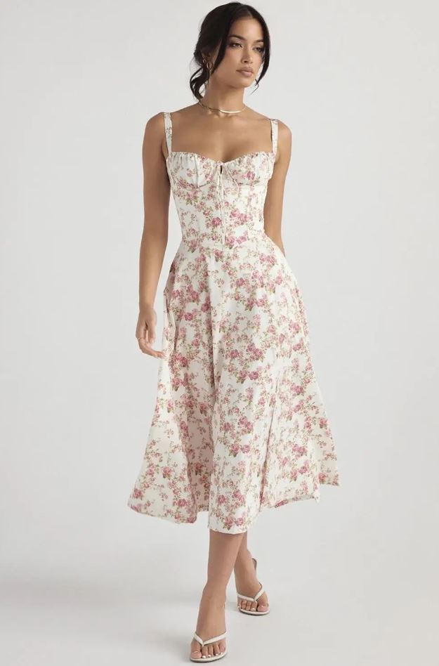 Ivrielle – Figurbetontes Midi-Kleid mit Eleganz