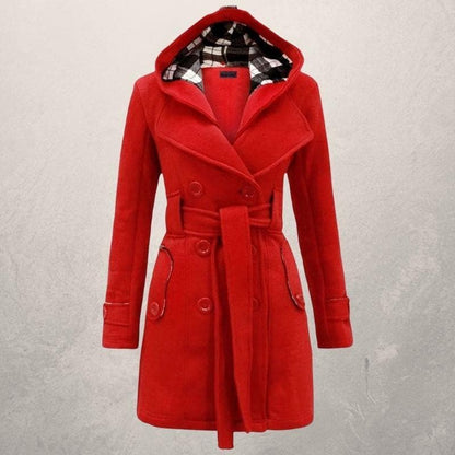 Damen Warme Winter Mantel | Taillengürtel
