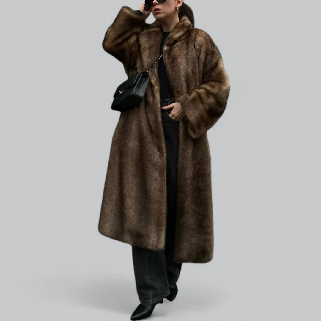 Damen Lange Winter Trench Mantel | Warme