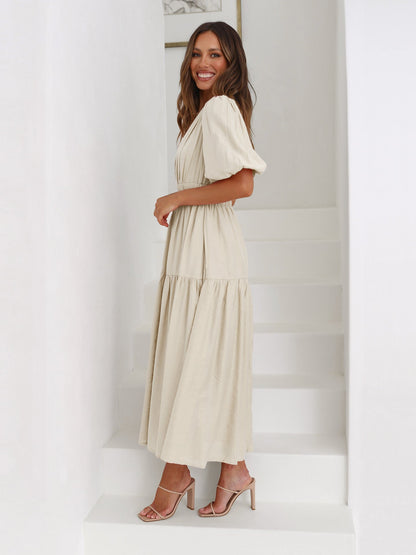 Linda - Elegantes Kleid mit Puffärmeln