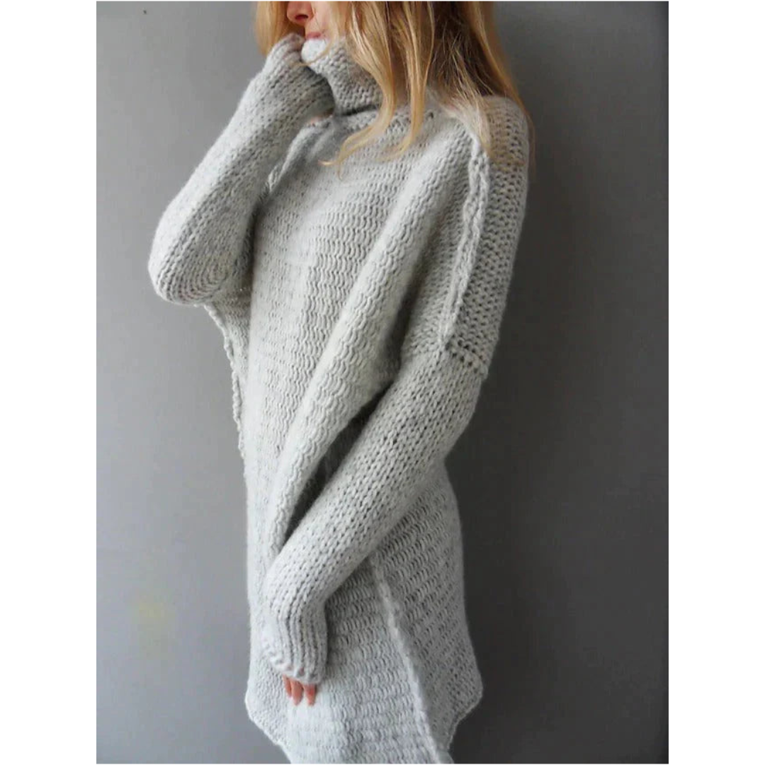 Linar | Damen Grau Pullover in Übergröße