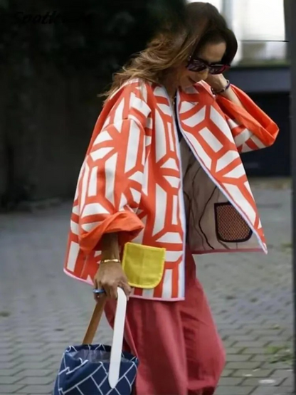 Lorella – Patchwork-Jacke im Vintage-Stil