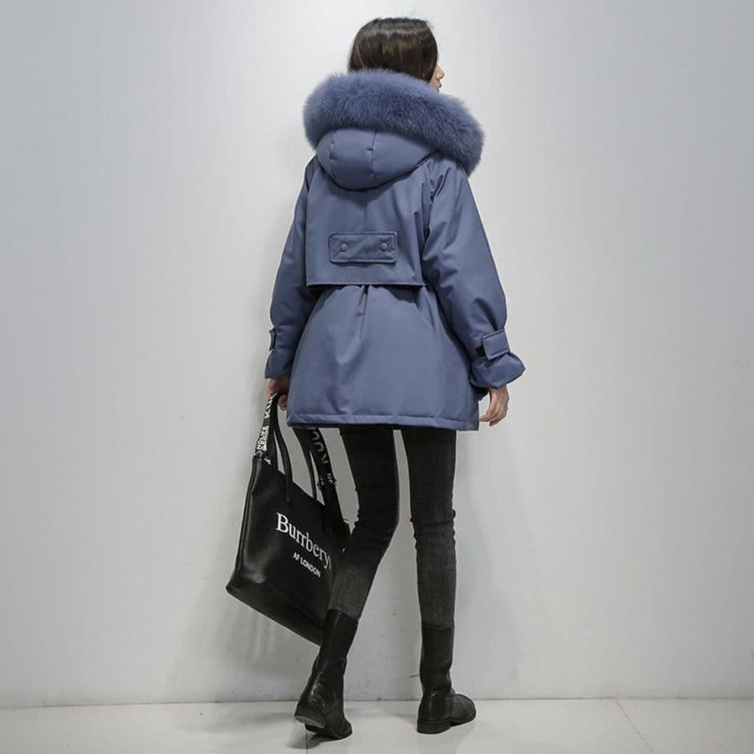 Damen Warme Winter Parka Jacke | Kurze