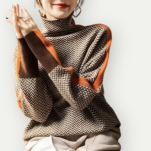 Clauzia | Damen Moderne Winter Pullover | Lange Ärmel