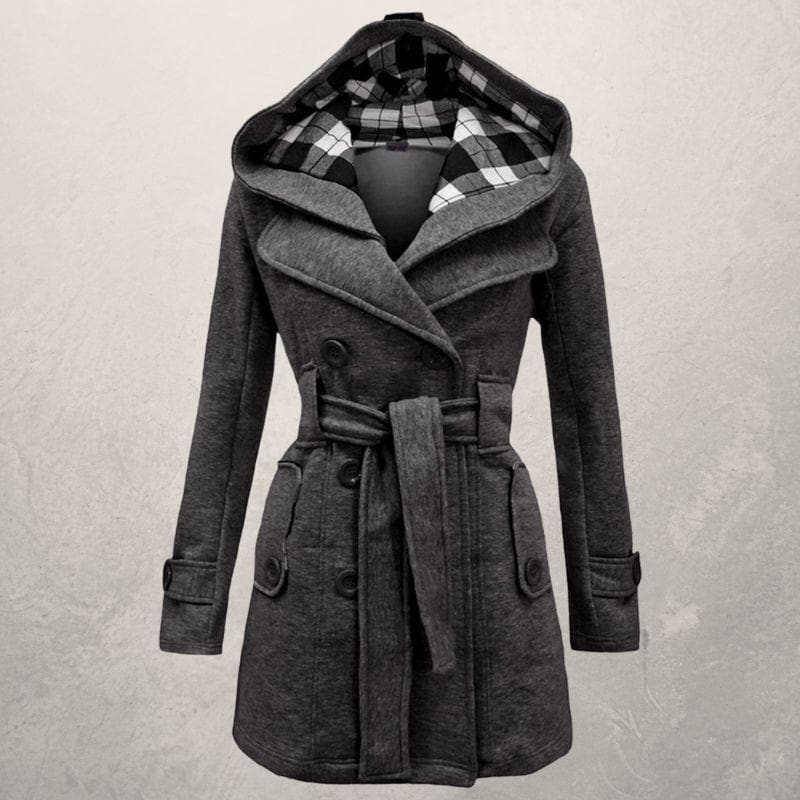 Damen Warme Winter Mantel | Taillengürtel