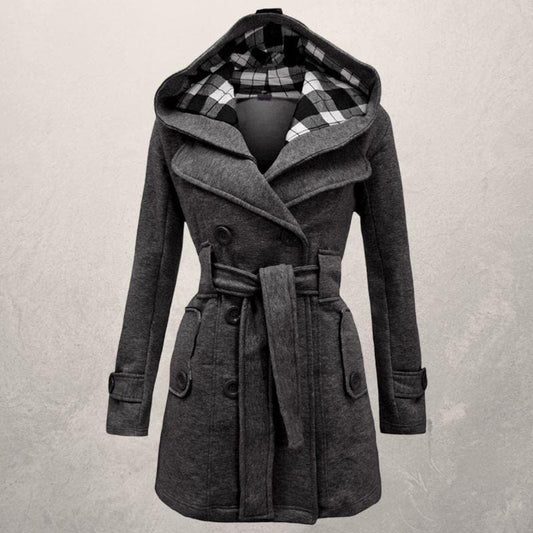 Damen Warme Winter Mantel | Taillengürtel