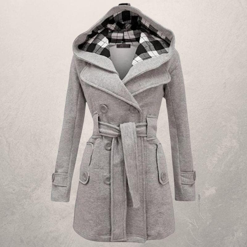 Damen Warme Winter Mantel | Taillengürtel