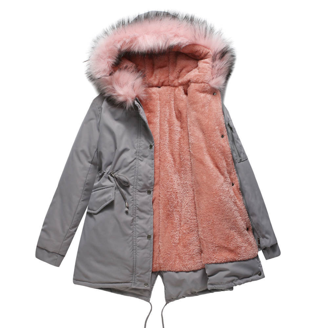 Damen Kapuze Winter Parka Jacke | Warme