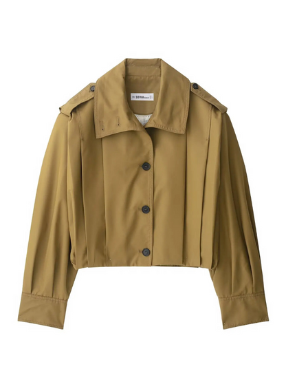 Vivica – Schicke Kurzjacke mit Faltenbesatz und Einreiher-Design