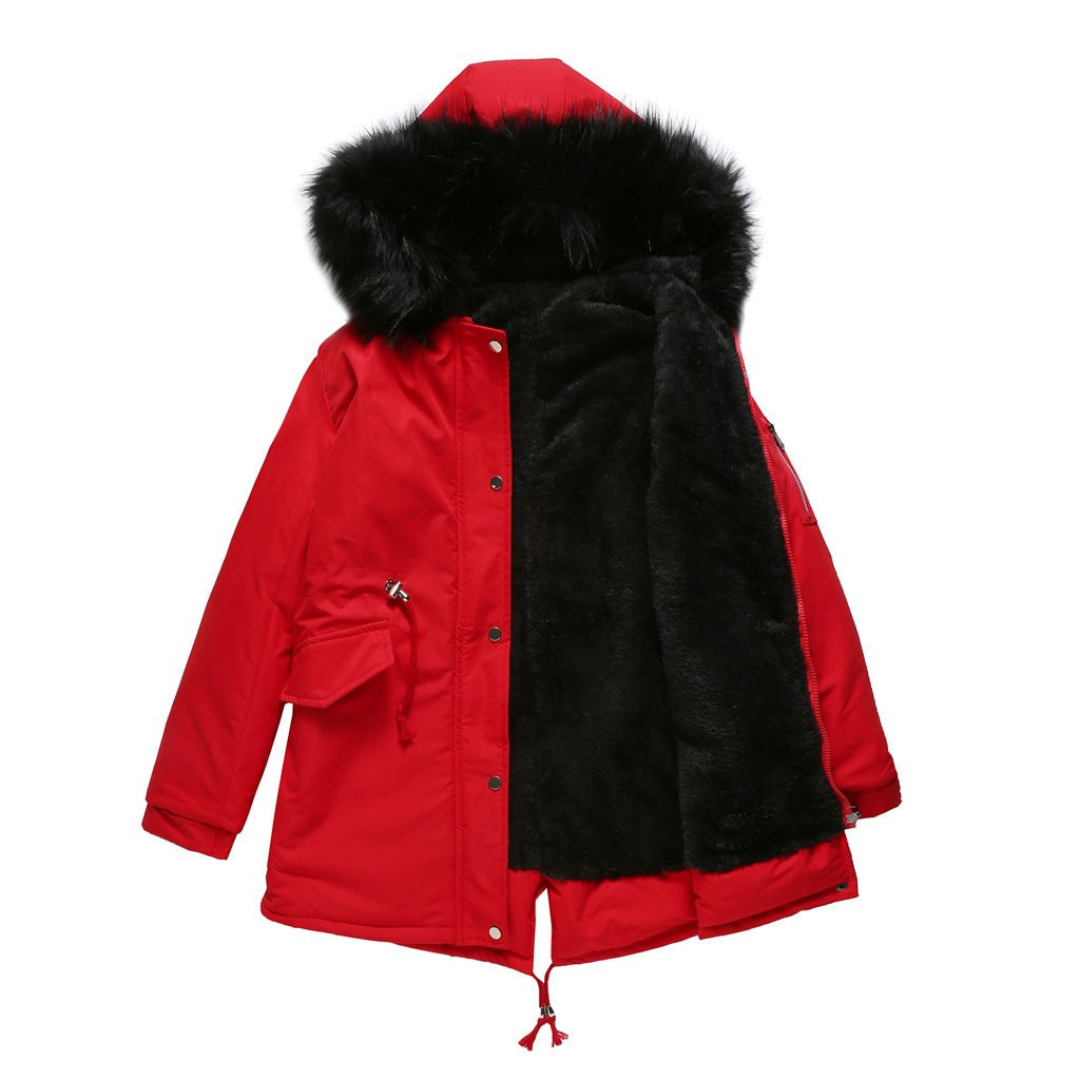 Damen Kapuze Winter Parka Jacke | Warme