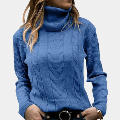 Addison - Cable-Knit Turtleneck Sweater