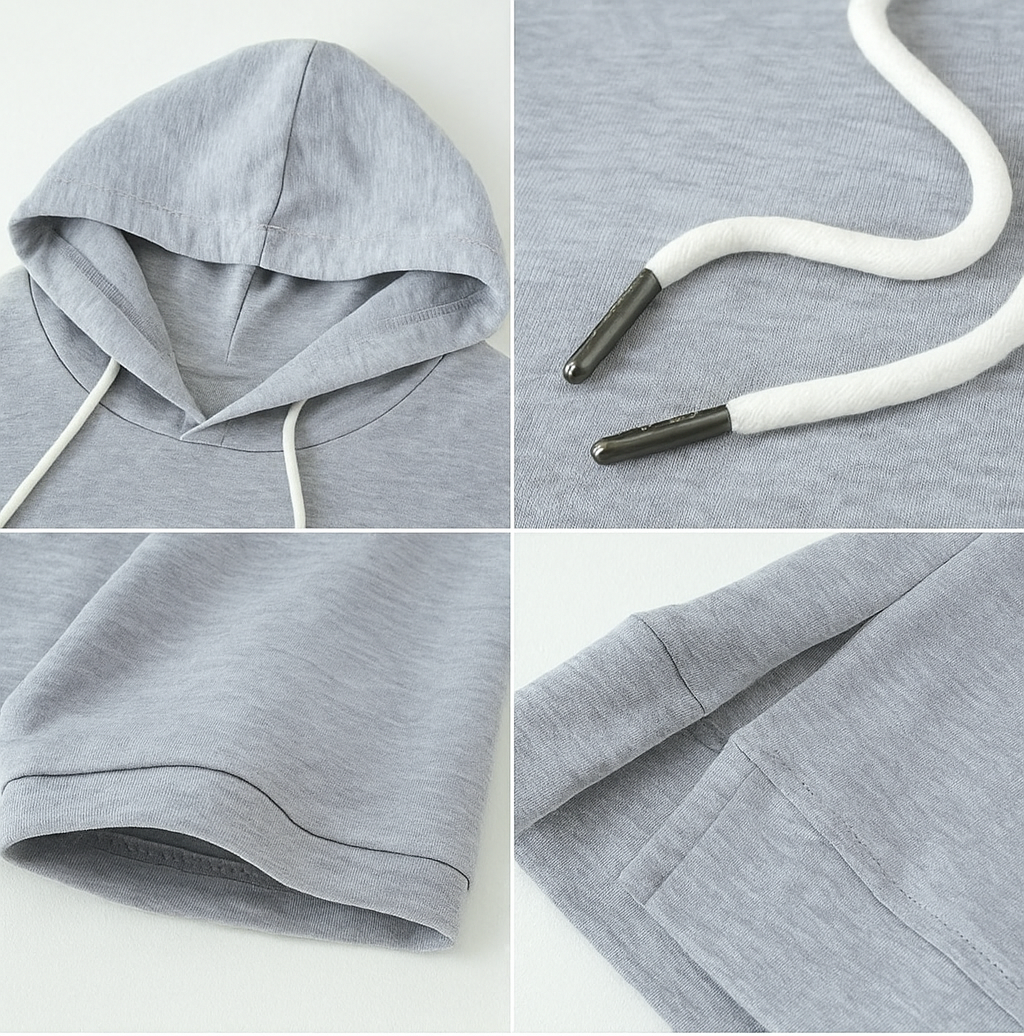 Thalia - Stylish Short Sleeve Hoodie