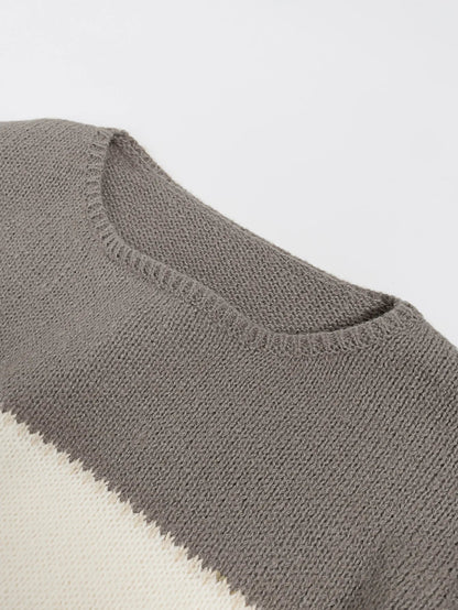 Dulcie-Casual pullover mit Farbblöcken für lässigen Stil