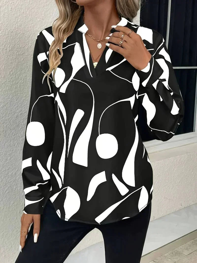 Janessa - Elegante Bluse mit Print