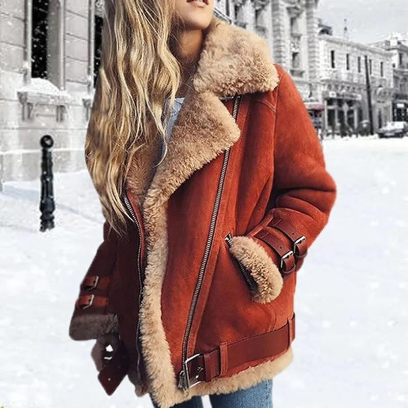 https://cdn.shopify.com/s/files/1/0646/2626/2284/files/Emely-Frau_mit_Schnalle_und_trendigem_Kragen_Orange.jpg?v=1738983871