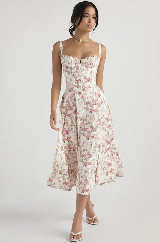 Ivrielle – Figurbetontes Midi-Kleid mit Eleganz