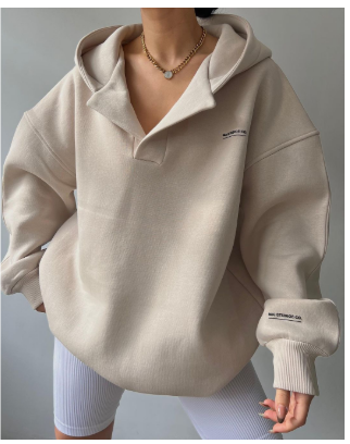 Sibylla | Damen Lässig Kapuzenpulli | Winter