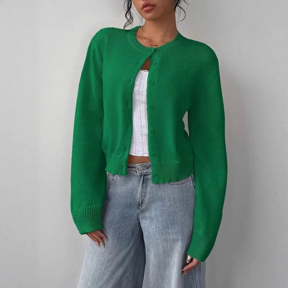 Women Autumn Winter Knitted Cardigans Sweaters Ladies Long Sleeve Single Breasted Sweater Outerwear Coats Jackets