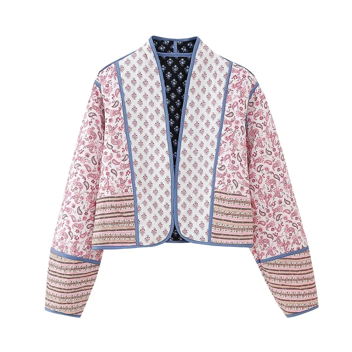 Lorella – Patchwork-Jacke im Vintage-Stil