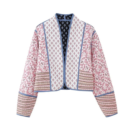 Lorella – Patchwork-Jacke im Vintage-Stil