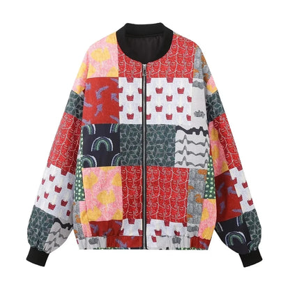 Lorella – Patchwork-Jacke im Vintage-Stil
