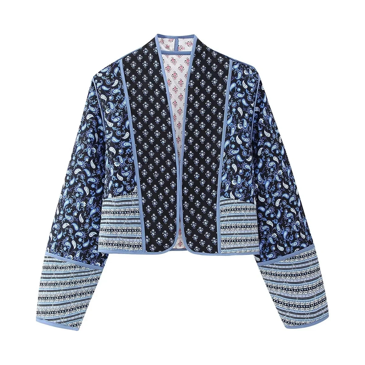 Lorella – Patchwork-Jacke im Vintage-Stil