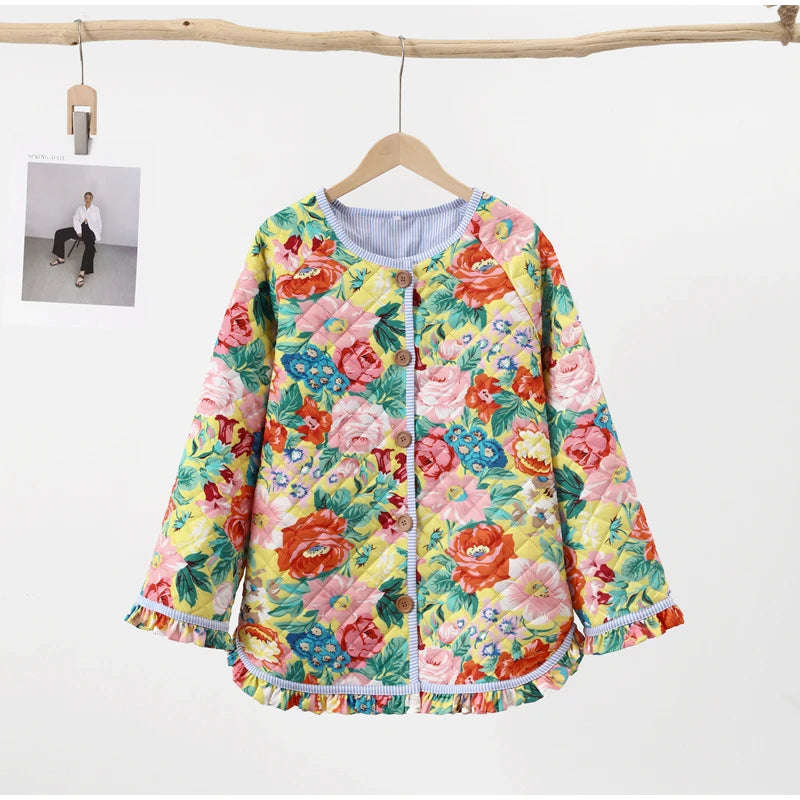 Lorella – Patchwork-Jacke im Vintage-Stil