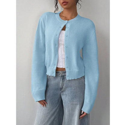 Women Autumn Winter Knitted Cardigans Sweaters Ladies Long Sleeve Single Breasted Sweater Outerwear Coats Jackets