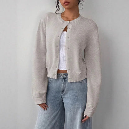 Women Autumn Winter Knitted Cardigans Sweaters Ladies Long Sleeve Single Breasted Sweater Outerwear Coats Jackets