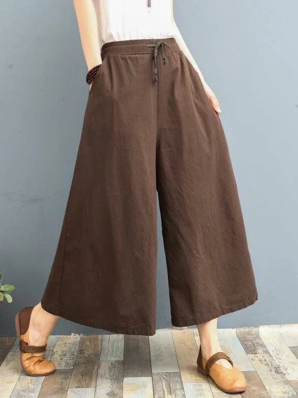2024 Autumn Women Cotton Linen Straight Pants Joggers Casual Soft Baggy Wide Trousers for Women High Waist Office Oversize Pants
