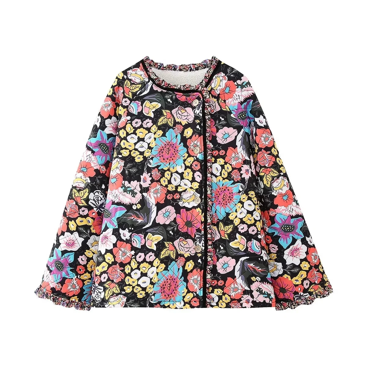 Lorella – Patchwork-Jacke im Vintage-Stil