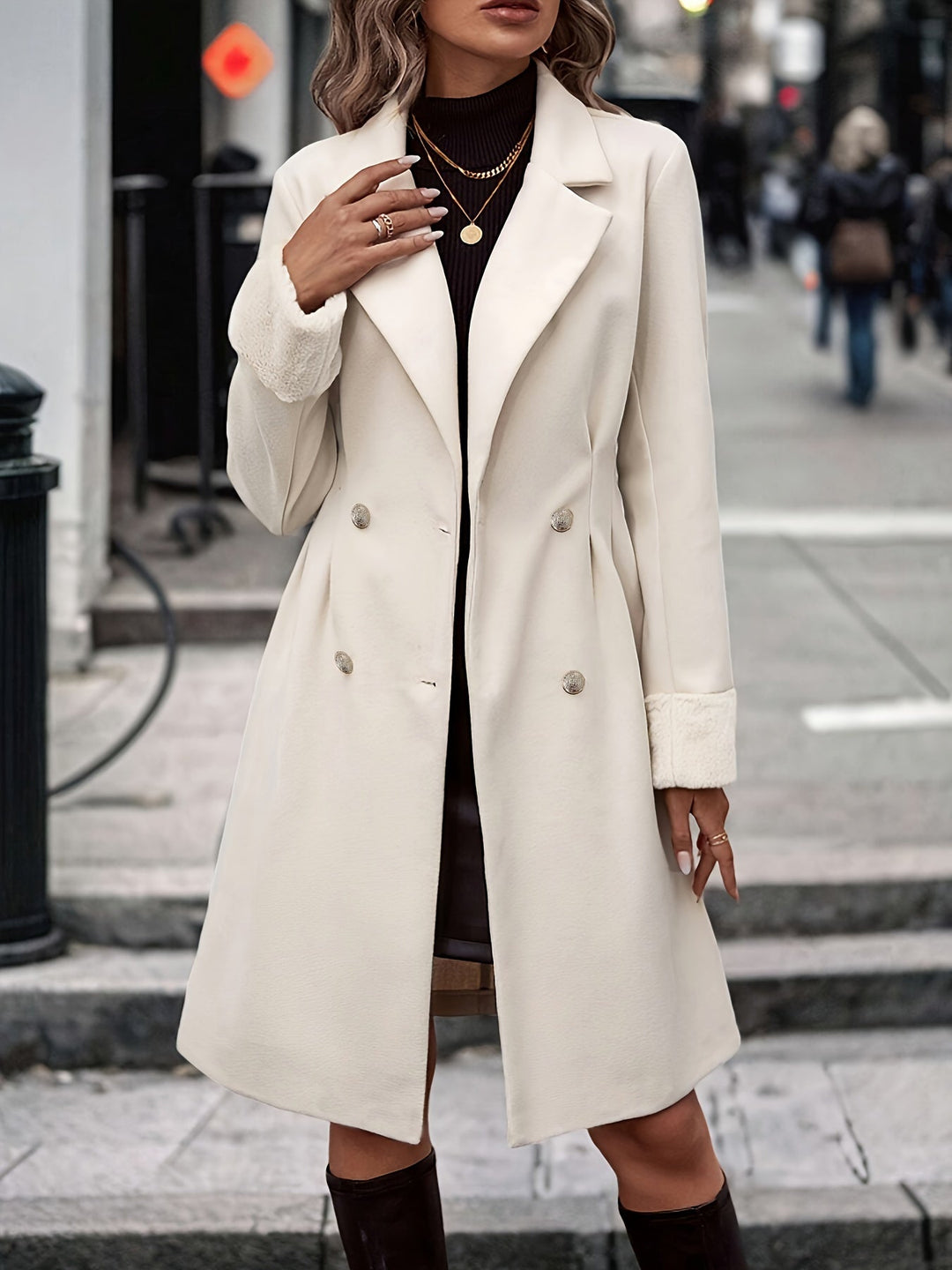 Ubah - Wintermantel für Frauen eleganten und lässigen Stil