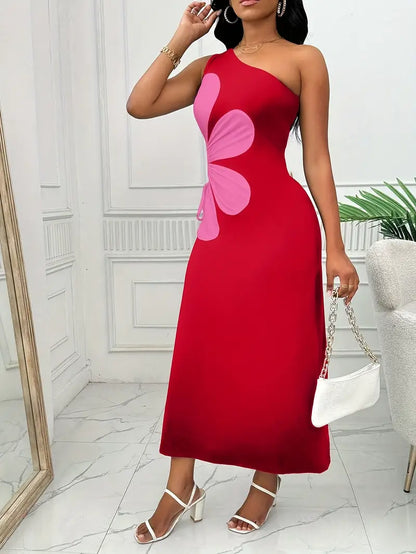 https://cdn.shopify.com/s/files/1/0646/2626/2284/files/Yuna-_Rotes_Kleid_mit_einer_Schulter_und_Rosa_Blumendruck_Rot.webp?v=1740745672