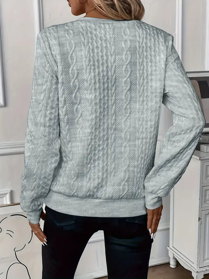 Jasmine - Klassischer Zip-Up Pullover für Damen