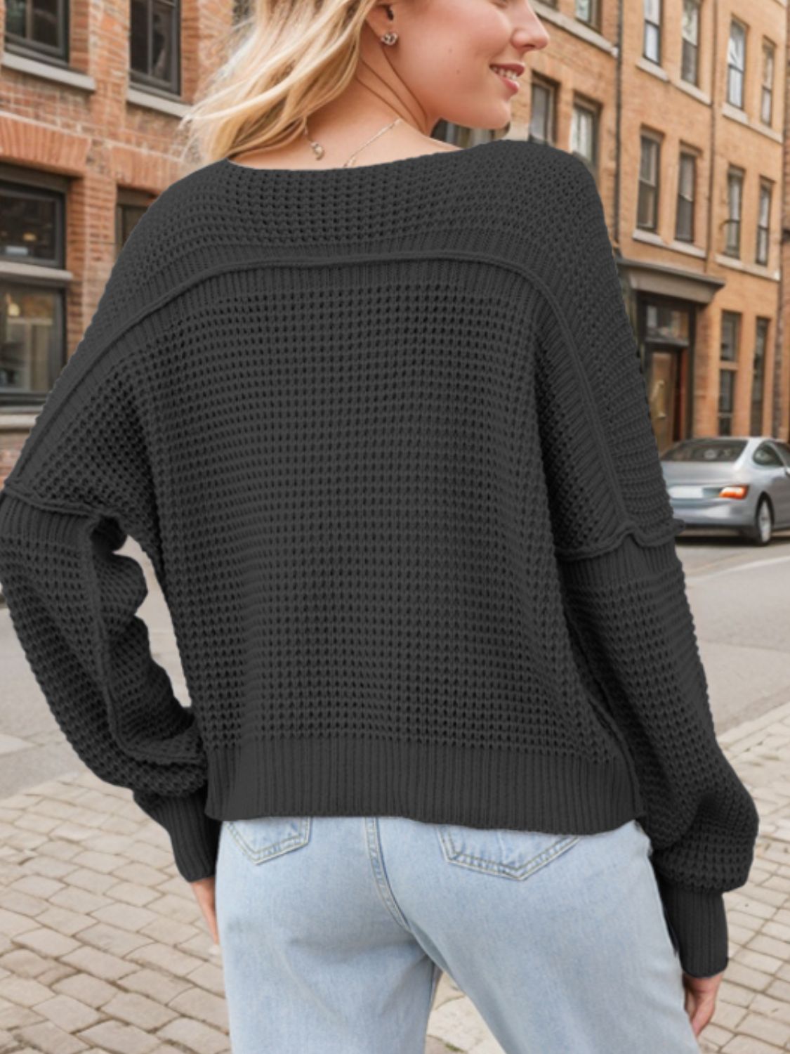 Hollis - Damenpullover mit V-Ausschnitt
