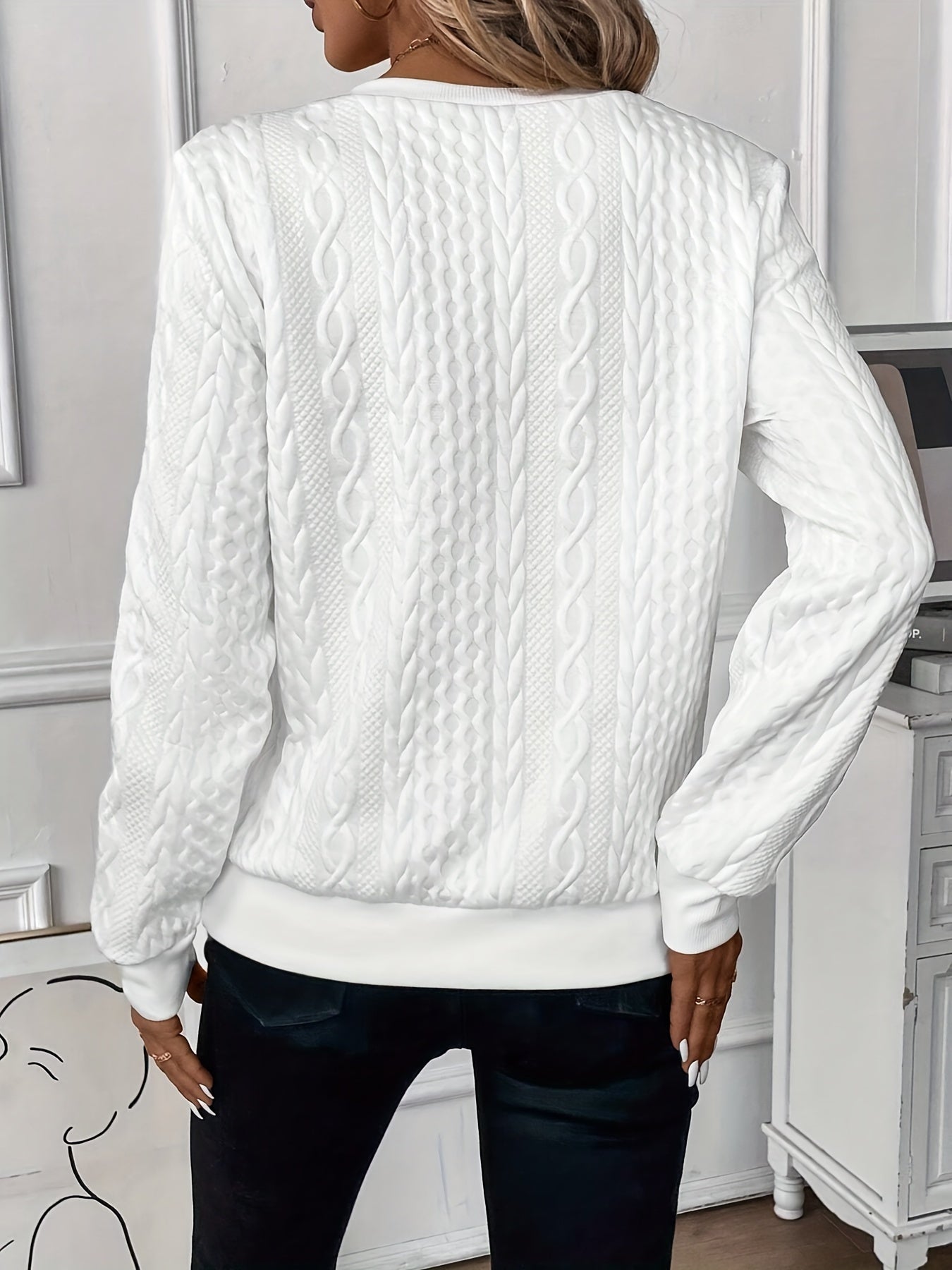 Jasmine - Klassischer Zip-Up Pullover für Damen