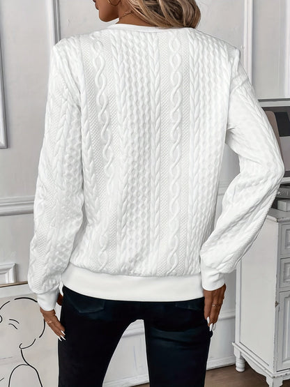 Jasmine - Klassischer Zip-Up Pullover für Damen