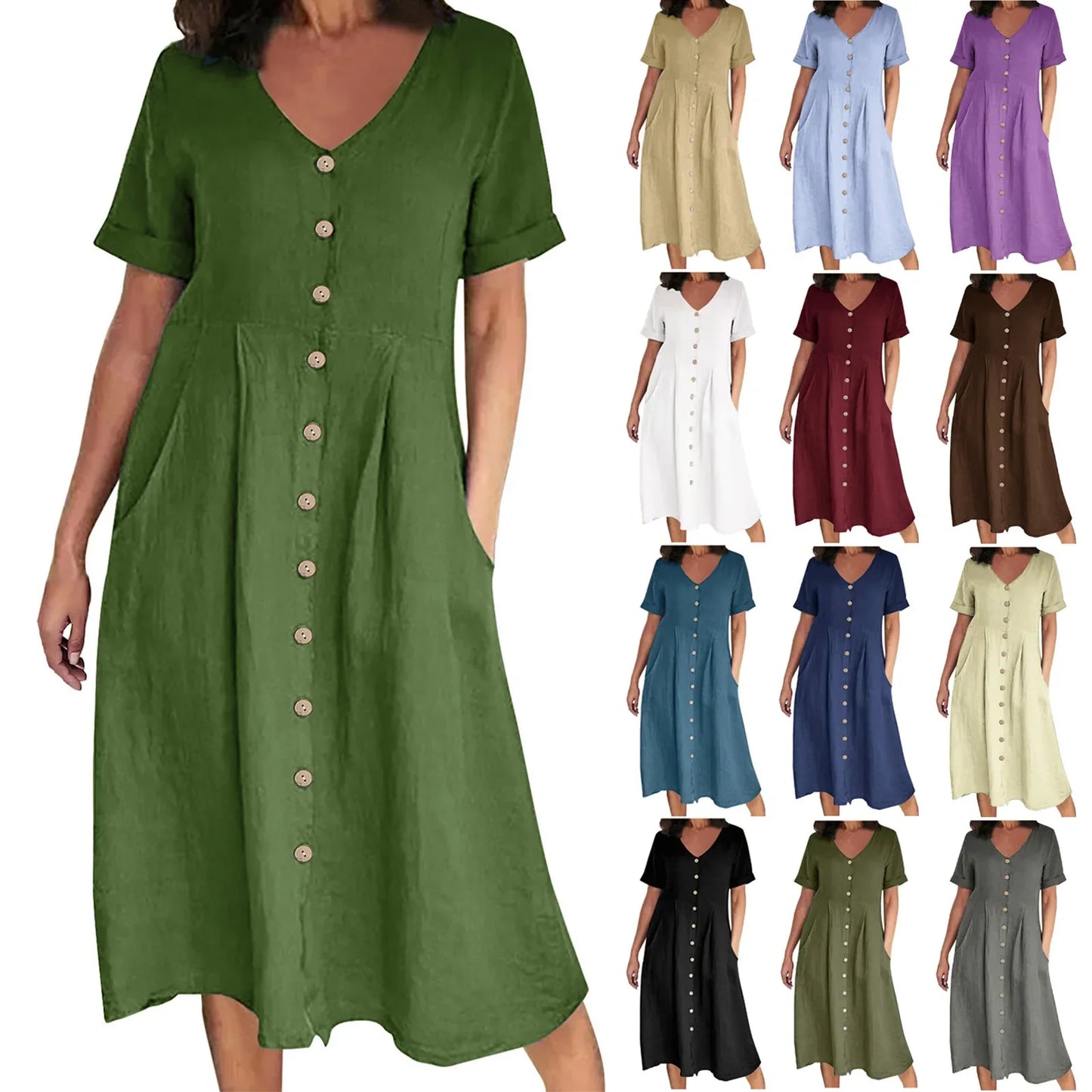 Livia – Casual Midi Dress