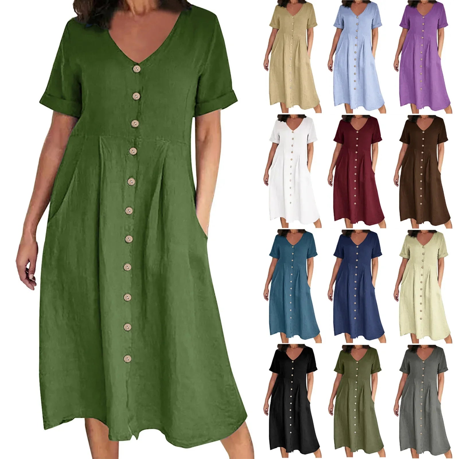 Livia – Casual Midi Dress