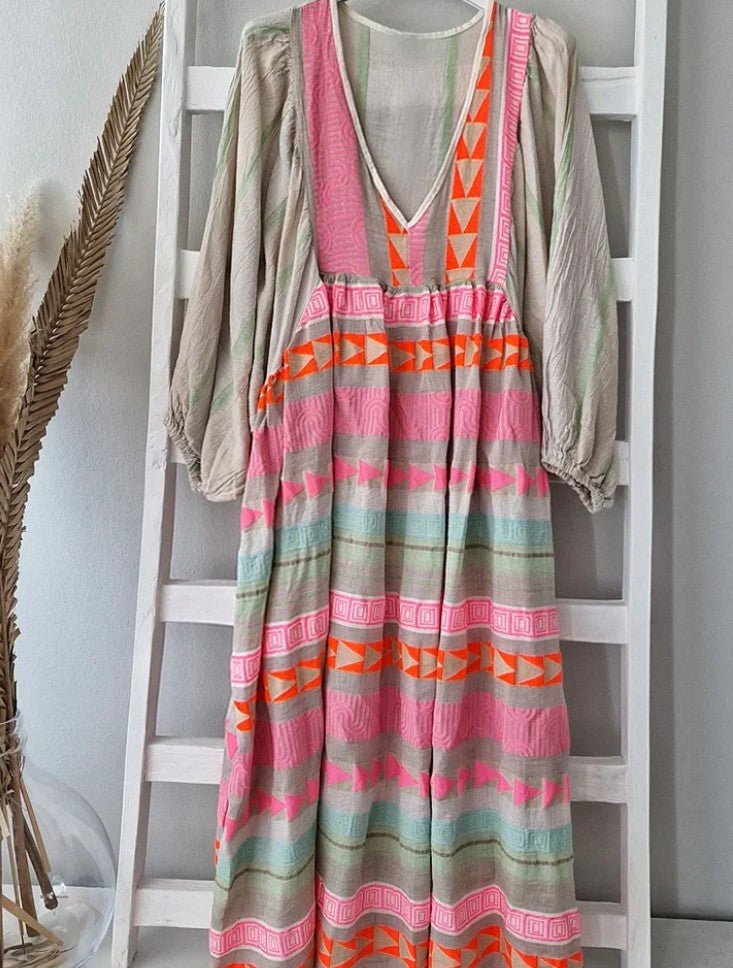 Karlie - Luftiges Vibrant Lose Kleid